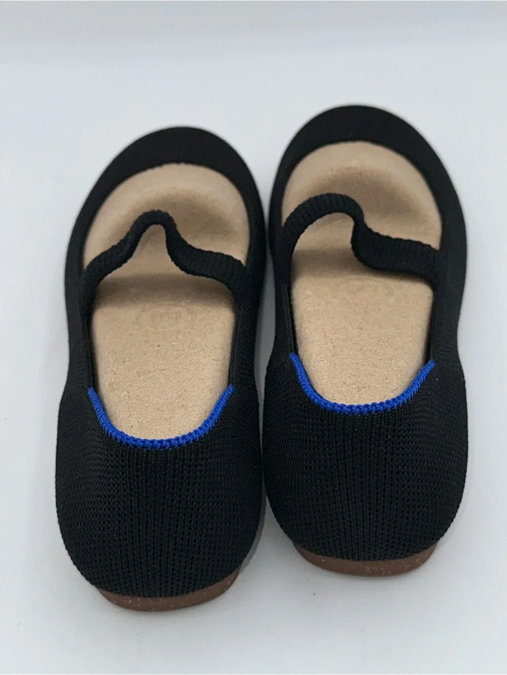 Rothy’s The Kids Mary Jane Slip-On Black  Shoes Ballerina Flats Girls Sz 2  AA27